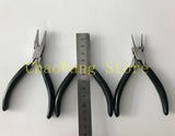 4PCS/SET 4.5in Shank Pliers: Diagonal, Flat, Round, Chain - Handy Tool Kit
