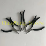 4PCS/SET 4.5in Shank Pliers: Diagonal, Flat, Round, Chain - Handy Tool Kit