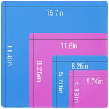 4PCS Silicone Sheets Pink Crafts Epoxy Resin Tumbler Jewelry Casting Molds