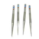 4PCS Stainless Steel Diamond Tweezers Set for Stone Setting Silver
