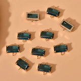 4PCS Women's Rhinestone Pendant Charms 14k Plated DIY Jewelry Making