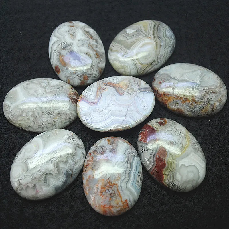 4PCS Mexico Stone Cabochons Oval Shape 18x25mm 20x30mm 30x40mm