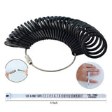 4PCS Jewelry Measuring Tool Set Rubber Hammer Plastic Finger Gauge Tape