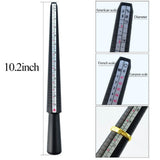 4PCS Jewelry Measuring Tool Set Rubber Hammer Plastic Finger Gauge Tape