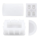 4PCS Silicone Mold for Jewelry Dice Storage Box Making