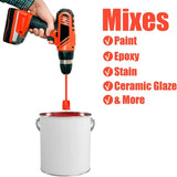 4Pack Resin Mixer Paddles for Drill, Epoxy & Paint Mixer, Ceramic Glaze