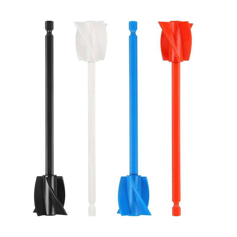4Pack Resin Mixer Paddles - Epoxy Mixer Attachment - Reusable Paint Mixer