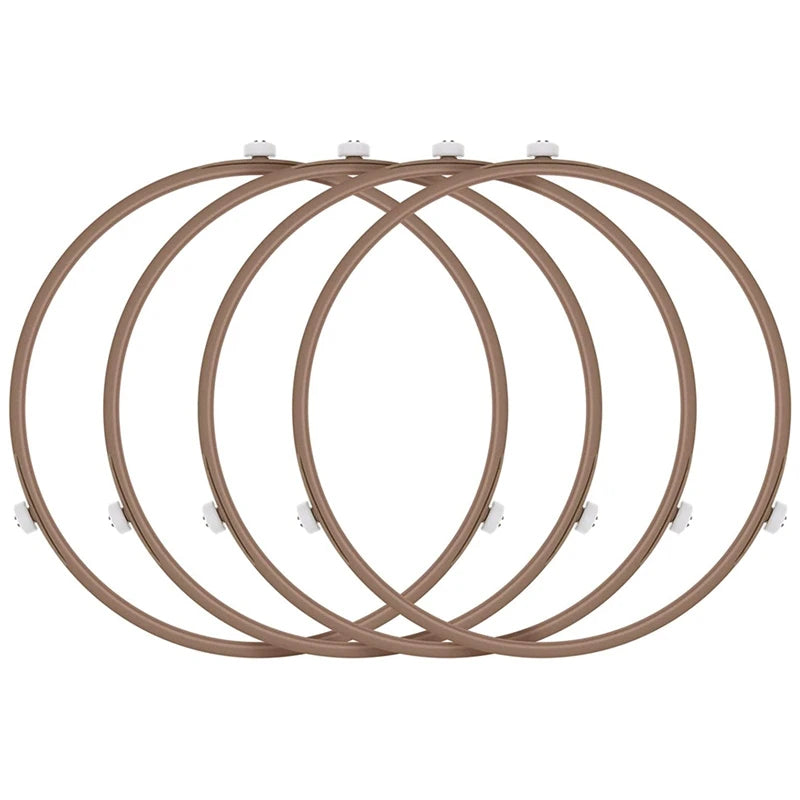 4Pack Roller Ring Oven Turntable Plate Tray Support for Glass Plate Tray