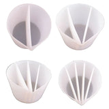 4Pc Silicone Split Cups For Paints Acrylic Pour Cup DIY Epoxy Resin Tools