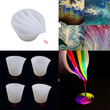 4Pc Silicone Split Cups Paints Pouring Acrylic Paint Pour Cup DIY Epoxy Resin