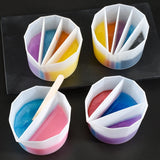 4Pcs Clear Silicone Epoxy Resin Mixing Cups DIY Epoxy Resin Tools