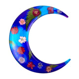 Halloween Witch Broom Moon Wall Decor Mold Resin Casting Pendant