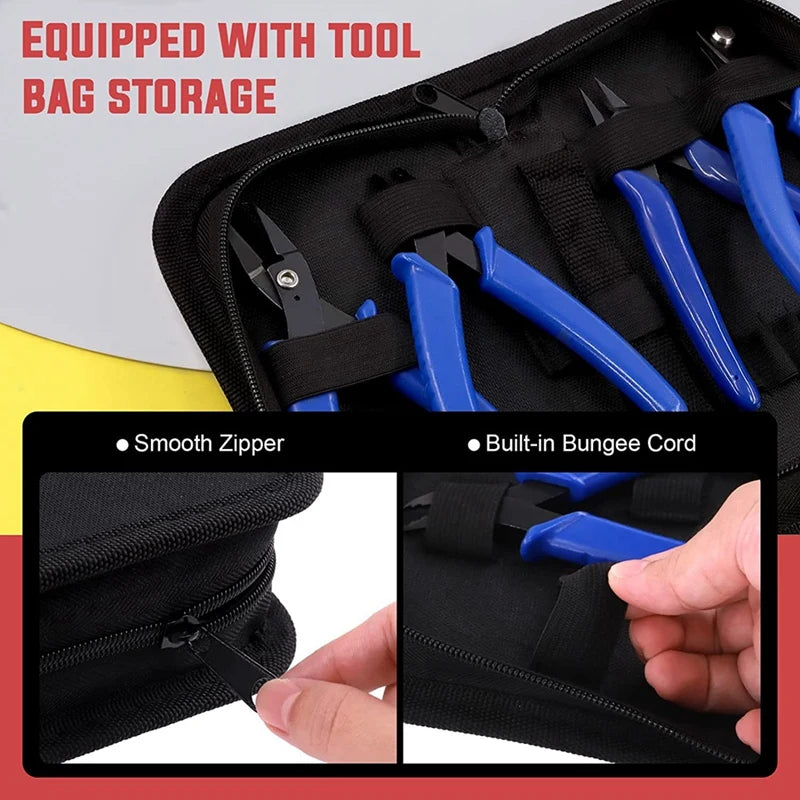4Pcs Jewelry Making Pliers Kit, Crimping Pliers & Wire Cutters for DIY Jewelry