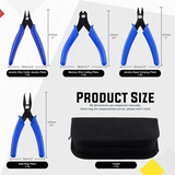 4Pcs Jewelry Making Pliers Kit with Crimping and Wire Cutters