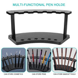 4Pcs 6-Slot Plastic Pen Holder Stand for School Office Home Store