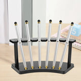 4Pcs 6-Slot Plastic Pen Holder Stand for School Office Home Store