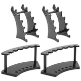 4Pcs 6-Slot Plastic Pen Holder Stand for School Office Home Store