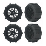 4Pcs 80mm Snow Sand Tires Wheel for RC Car Upgrade Parts
