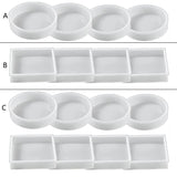 DIY Tea Tray Coffee Coaster Epoxy Resin Placemat Mold