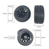 4Pcs 90mm Rubber Tires Tyre Wheel RC Car Upgrade Parts