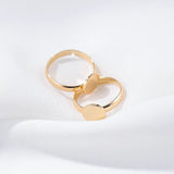 4Pcs Adjustable 14K Plated Copper Flat Circle Pad Bezel Ring Base 8MM Setting