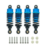 4Pcs Aluminum Shock Absorbers for TT01 TT02 RC Car Blue