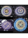 4Pcs Astrology Board Resin Mold Sun Moon Star Tarot Card Tray Witchcraft