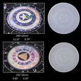 4Pcs Astrology Board Resin Mold Sun Moon Star Tarot Card Tray Witchcraft