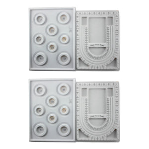 4Pcs Bead Board Bracelet Necklace Organizer Tray