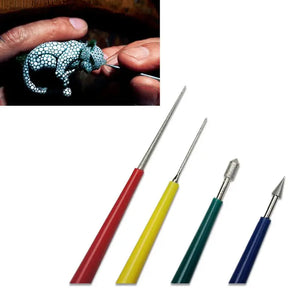 4Pcs Bead Hole Enlarger Tool Set for Diamond Pearl Glass Beads