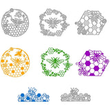 4Pcs Bees Wreath Metal Cutting Dies for DIY Scrapbooking Card Making