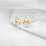 4Pcs Brass Mushroom Charms Moon Phases Star Pendants Diy Boho Jewelry