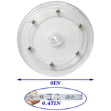 4Pcs 6 Inch Clear Lazy Susan Turntable Bearing Acrylic Swivel Organizer Base
