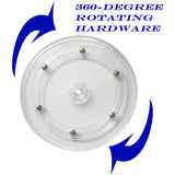 4Pcs 6 Inch Clear Lazy Susan Turntable Bearing Acrylic Swivel Organizer Base