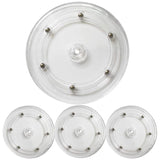 4Pcs Clear Lazy Turntable 6 Inch Acrylic Base Swivel Organizer