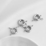 4Pcs Copper Plated Sailor Clasp Wheel Spring Ring Lock Clasp Necklace Closure