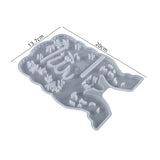 4Pcs Crystal Epoxy Mould Bookshelf Table Ornament Silicone Mould