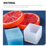 4Pcs Silicone Square Ornaments Molds DIY Crafts Adornments