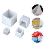 4Pcs Silicone Square Ornaments Molds DIY Crafts Adornments