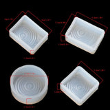 4Pcs DIY Water Ripple Silicone Molds Epoxy Resin Necklace Pendant Casting Kit