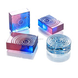 4Pcs DIY Water Ripple Silicone Molds Epoxy Resin Necklace Pendant Casting Kit