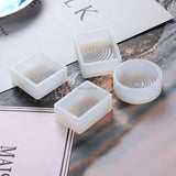 4Pcs DIY Water Ripple Silicone Molds Epoxy Resin Necklace Pendant Casting Kit