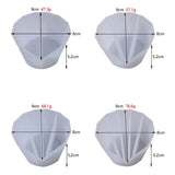 4Pcs Silicone Measuring Cups Mixing Cup For Dispensing Crafts,Blue