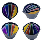 4Pcs Silicone Measuring Cups Mixing Cup For Dispensing Crafts,Blue