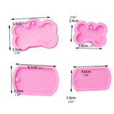 Dog Tags Epoxy Resin Mold for DIY Crafts Jewelry Necklace Earrings Casting Tool