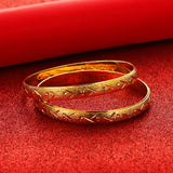 4Pcs Bangles Ethiopian African Dubai Bracelet Charm Jewelry