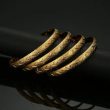 4Pcs Bangles Ethiopian African Dubai Bracelet Charm Jewelry