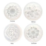 4Pcs Flower Epoxy Resin Mold Kits Jewelry Making