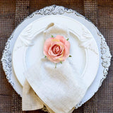 4Pcs Flower Napkin Rings Table Decorations for Wedding