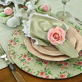 4Pcs Flower Napkin Rings Table Decorations for Wedding